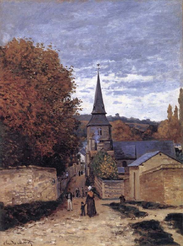 Claude Monet Street in Sainte-Adresse France oil painting art